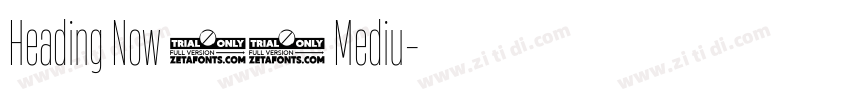 Heading Now 55 Mediu字体转换